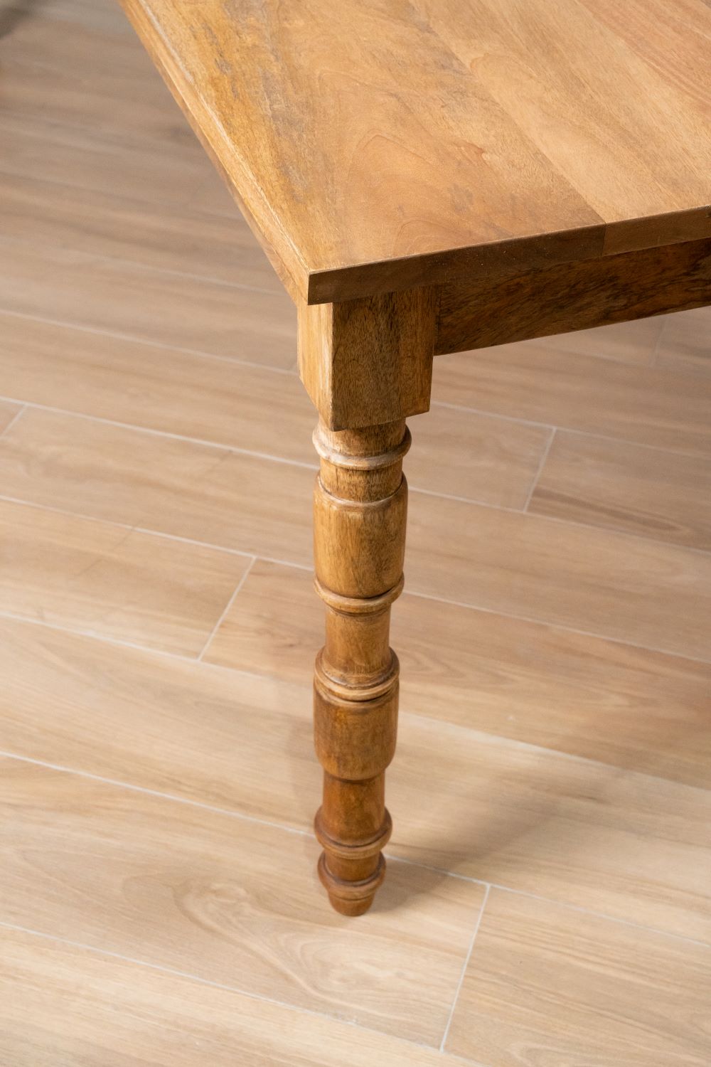 VINTAGE MANGO WOOD DINING TABLE 220X116X77