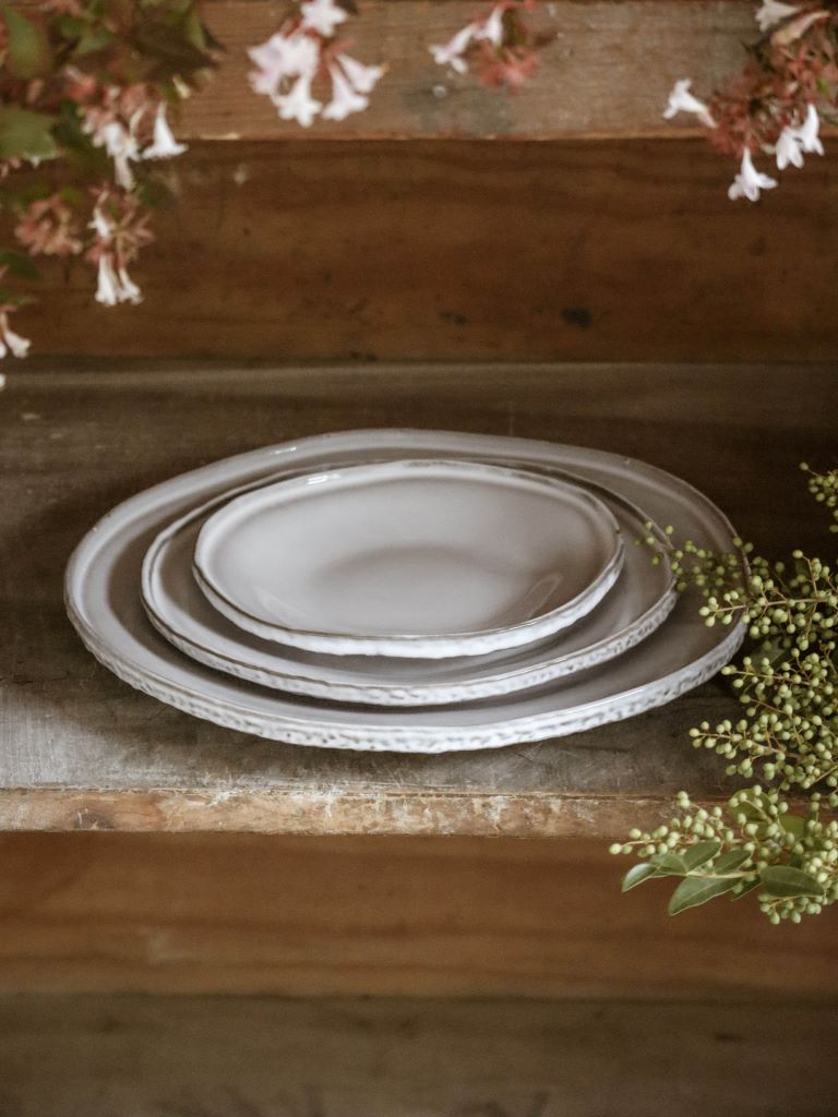 UBUNTU Plate 17 cm diameter, Stone