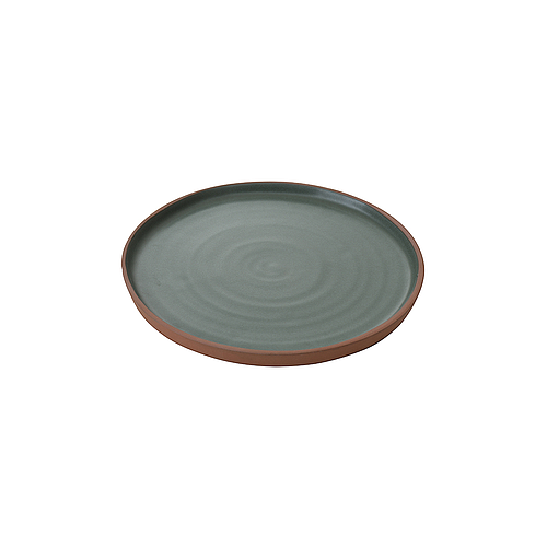Terracotta Green Dessert Plate