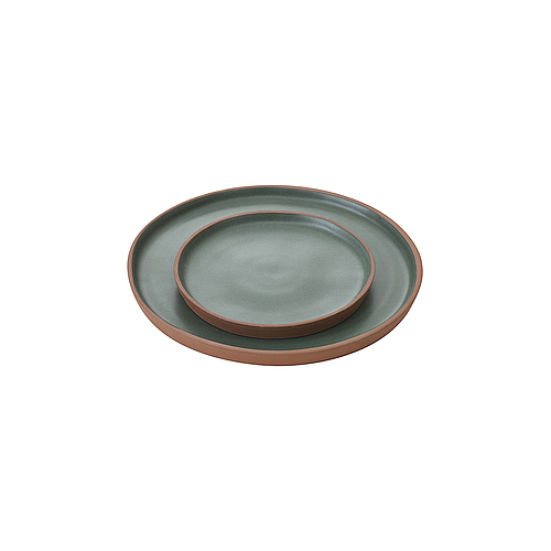 Terracotta Green Dessert Plate