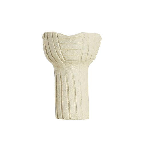 Paper Mache elevated abstract bowl