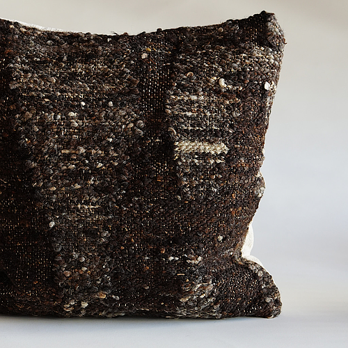 Faux Brown Vintage Cushion Cover