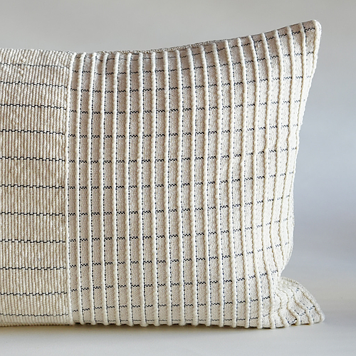 Offwhite Textured Cushion Cover