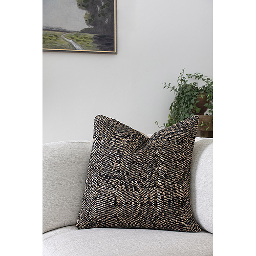 BLACK CUSHION COVER
