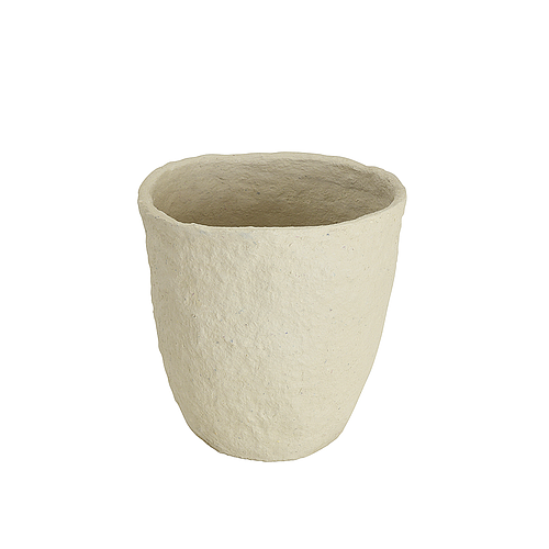 Paper Mache Bin in Natural Finish