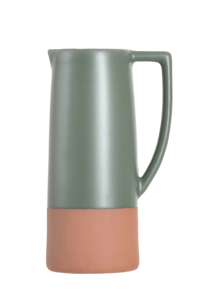 Terracotta Green Jug