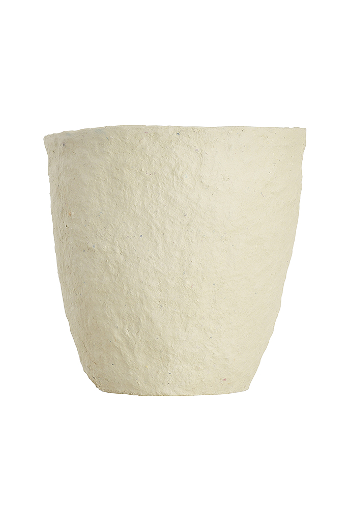 Paper Mache Bin in Natural Finish