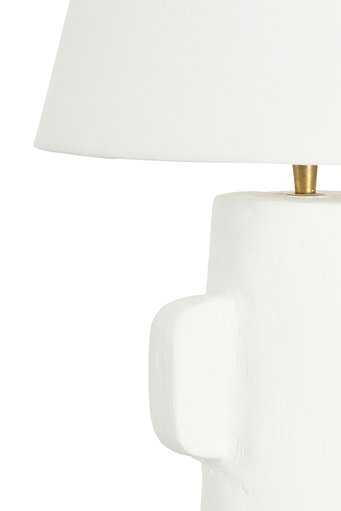 Paper Mache Lamp Base Size (Cm.):- 22x22x30 Shade Size:- 40x40x28