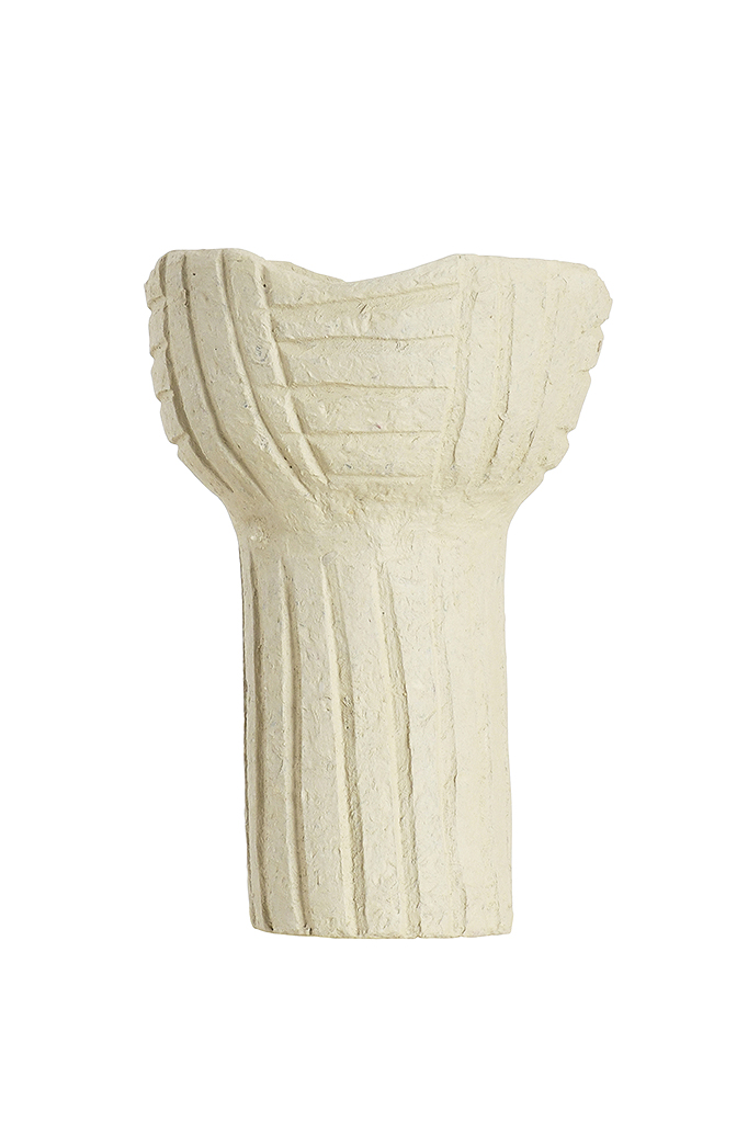 Paper Mache elevated abstract bowl