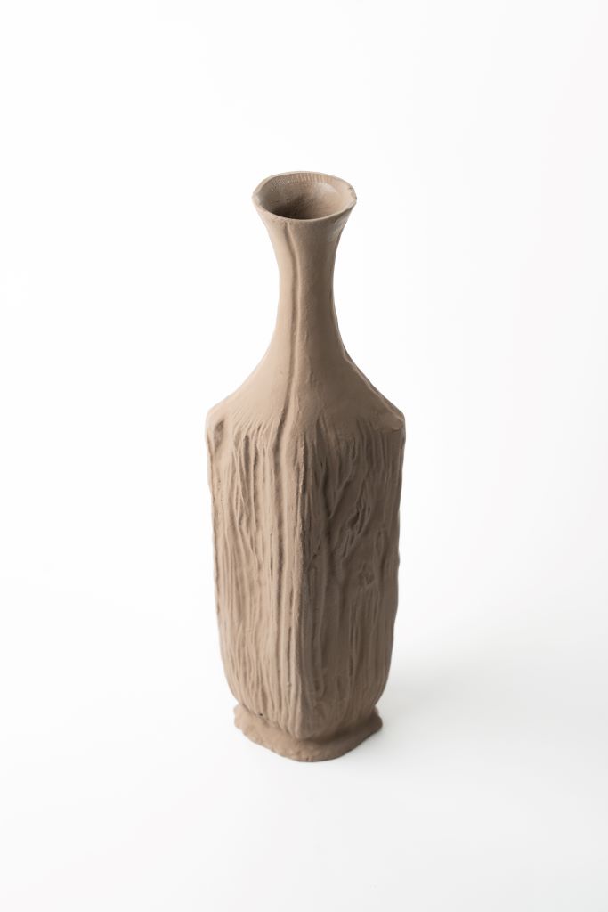 ALUMINIUM CHARCOAL VASE