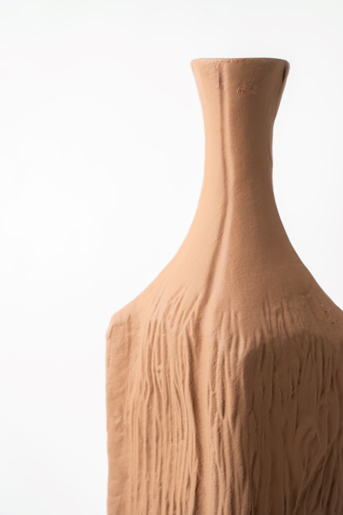 ALUMINIUM RUBY LONG VASE