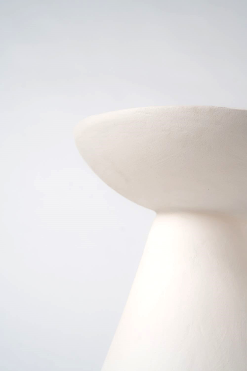  LIME PLASTER WHITE SIDE TABLE (37X37X38 cm)