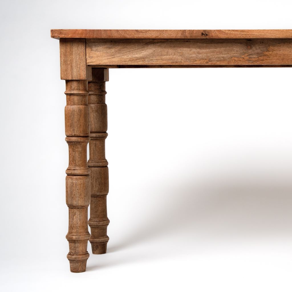 VINTAGE MANGO WOOD CONSOLE TABLE (130X40X77)
