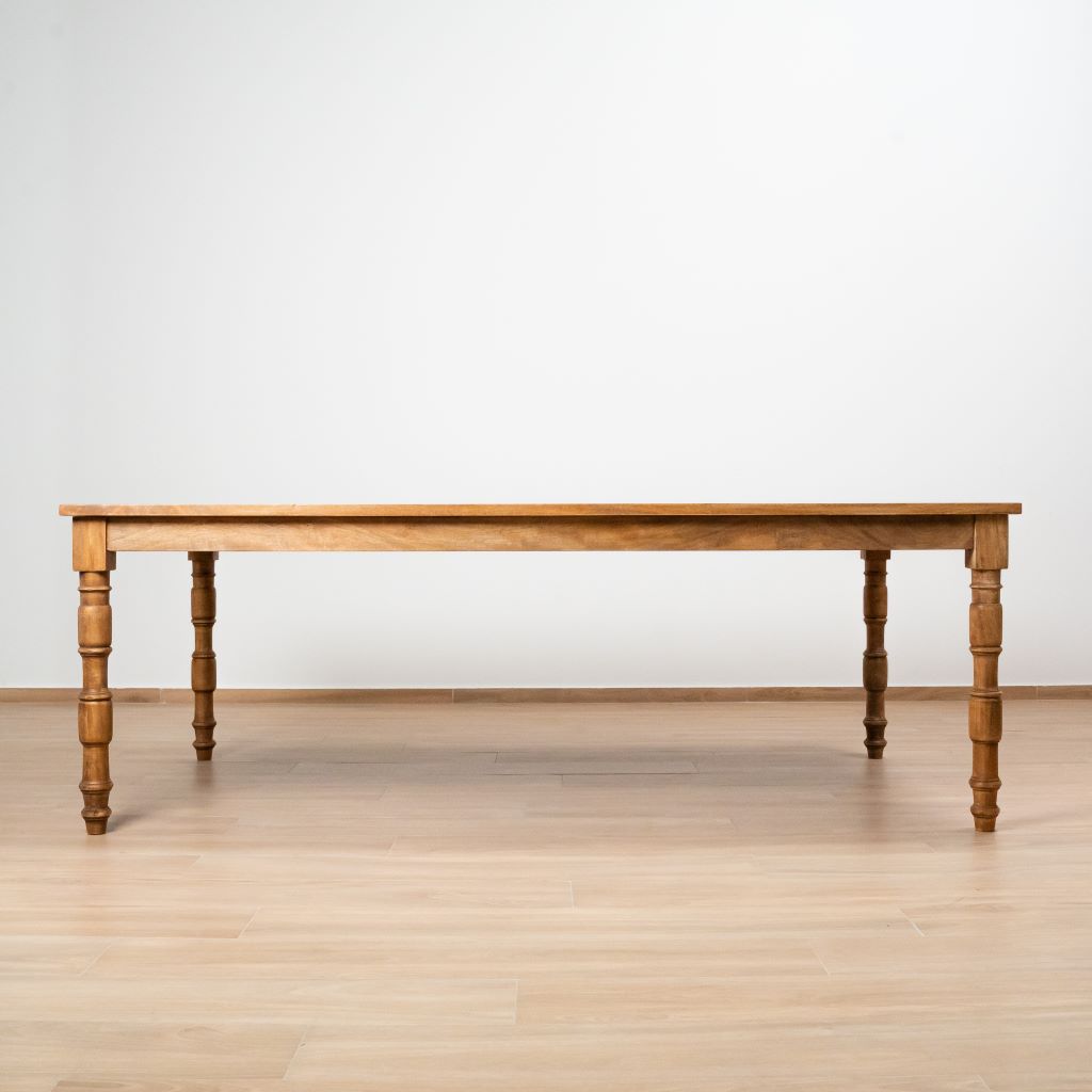 VINTAGE MANGO WOOD DINING TABLE 220X116X77