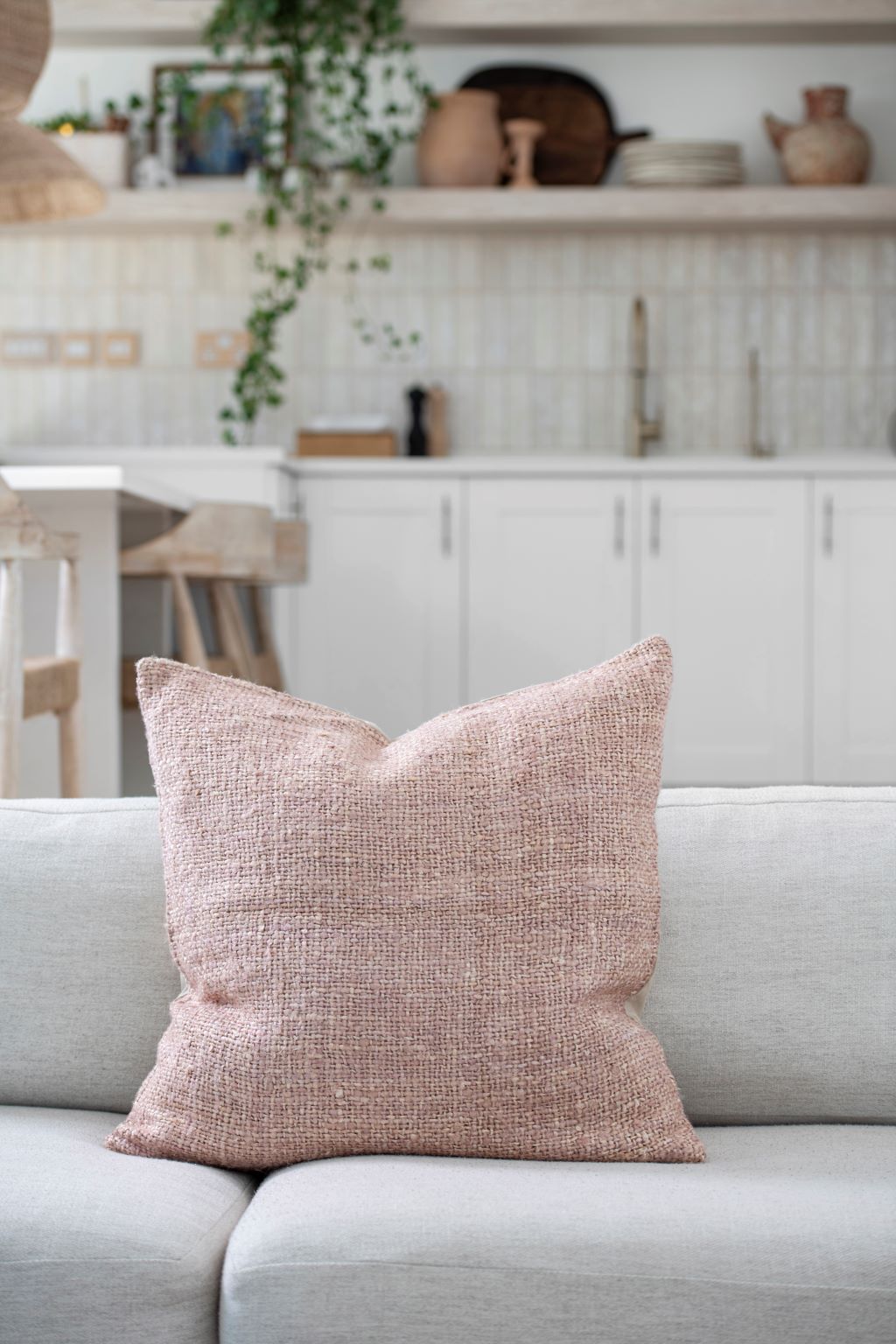 BEIGE CUSHION COVER