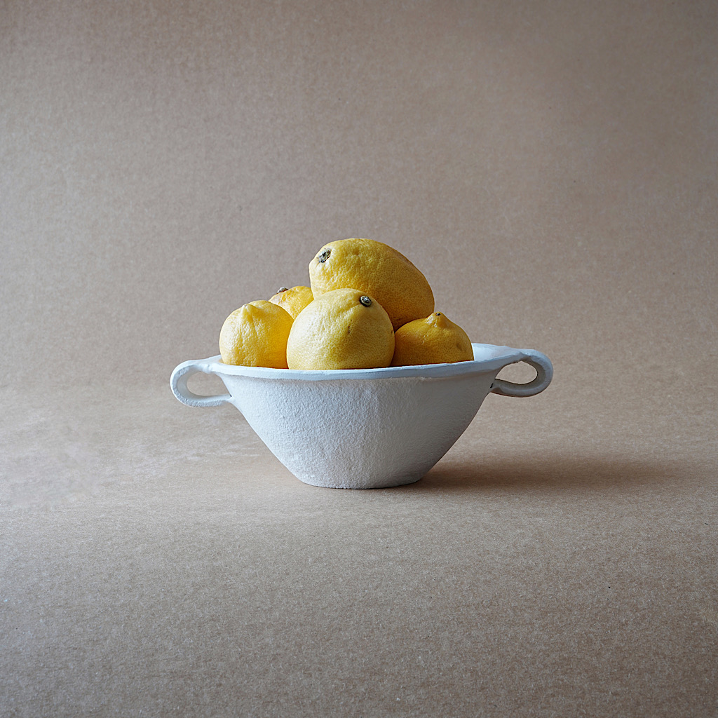 Aluminium white bowl