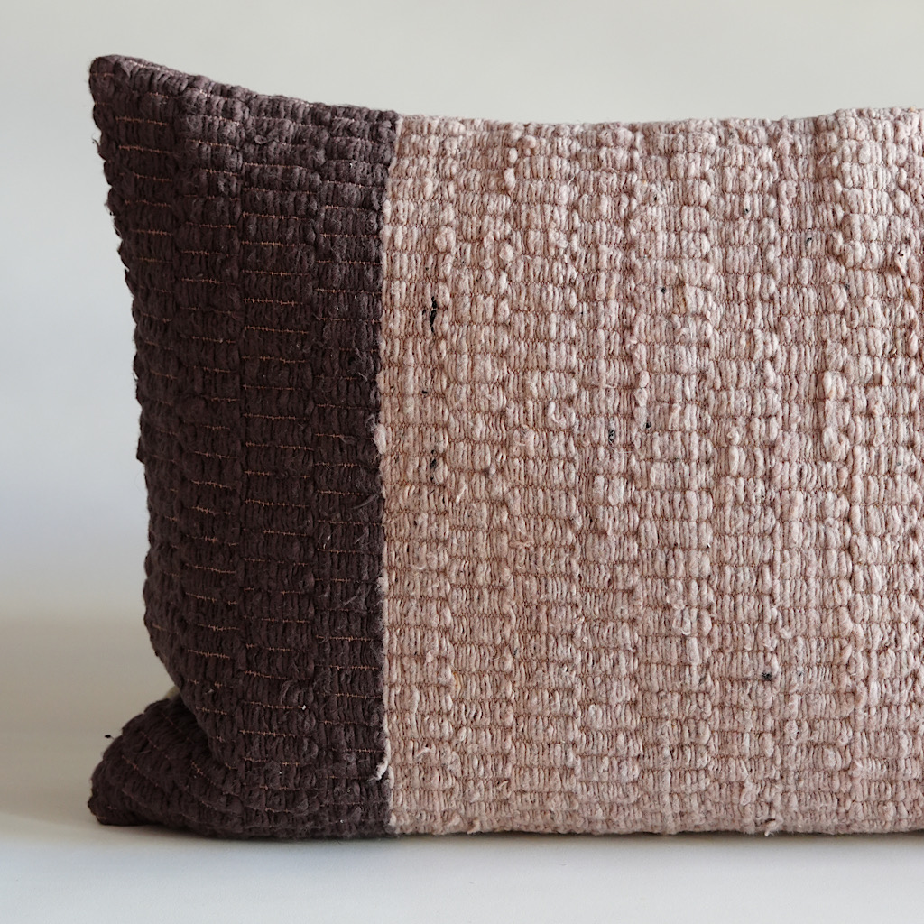 Brown on Beige Cushion Cover