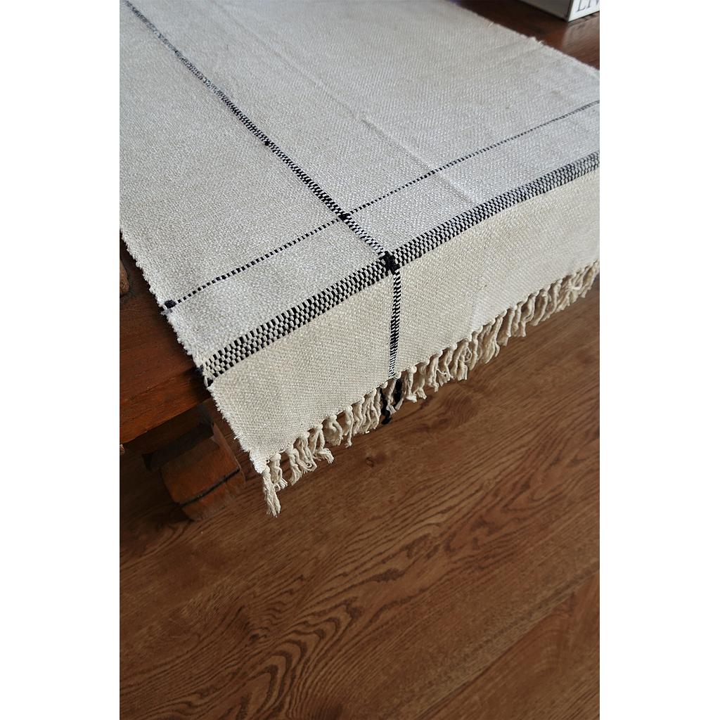 OFFWHITE CROSS STRIPED TABLE RUNNER