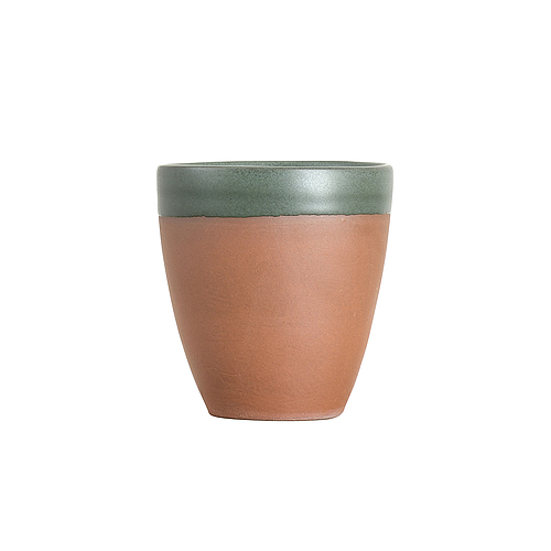 Terracotta Green Espresso Cups Set of 4