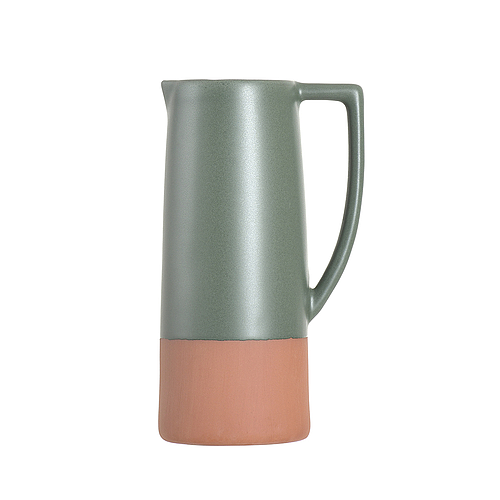 Terracotta Green Jug
