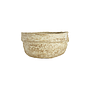 Paper Mache high neck bowl in White Ardi finish