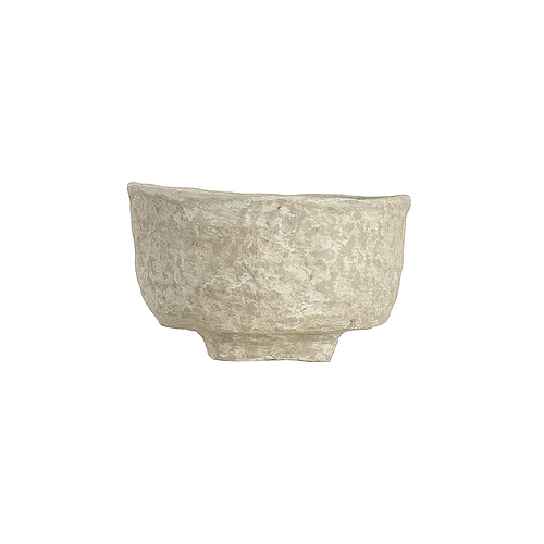 Paper Mache rugged bowl with base