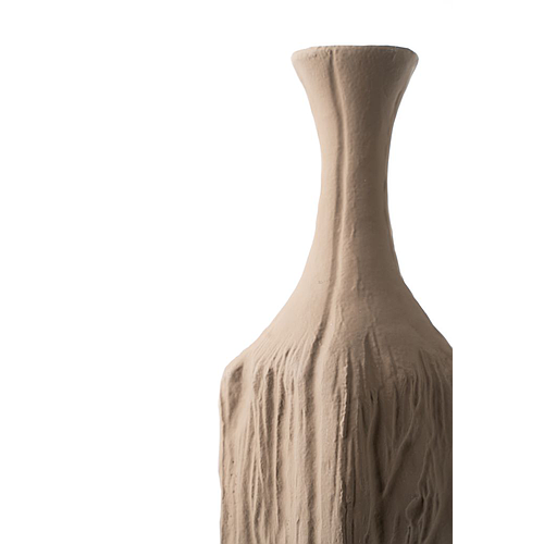 ALUMINIUM CHARCOAL VASE