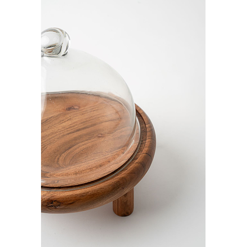 Cake stands with glass cover