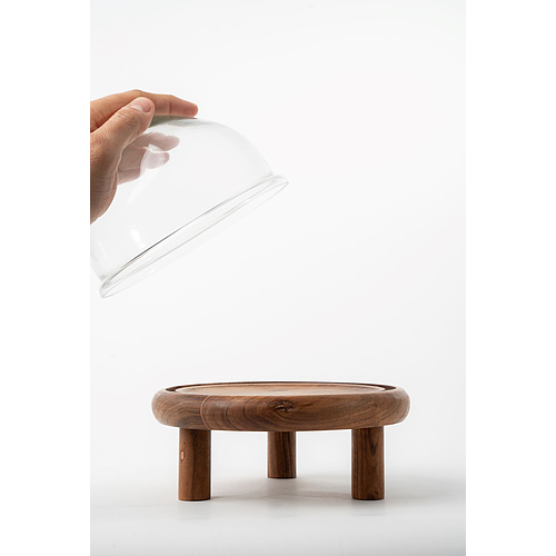 Cake stands with glass cover
