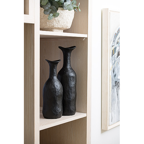 Aluminium Flower Vase - Black