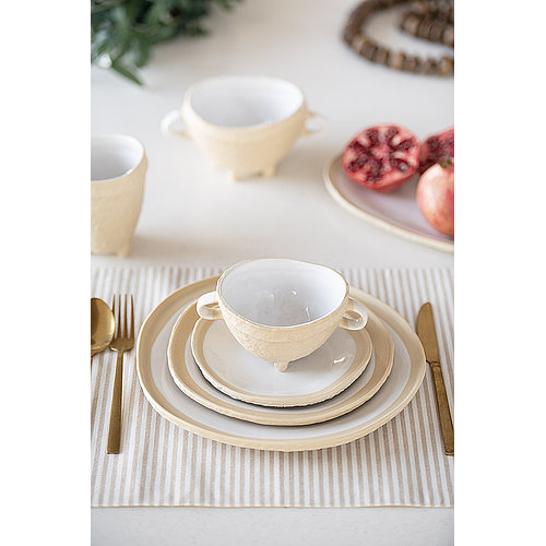 Aura Ceramic Half Plate 21 cm diameter