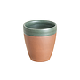 Terracotta Green Espresso Cups Set of 4