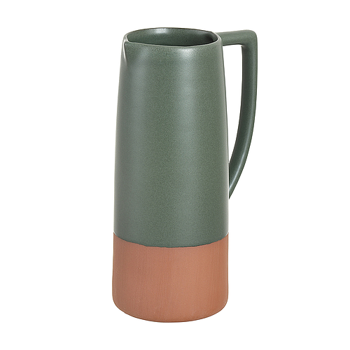 Terracotta Green Jug